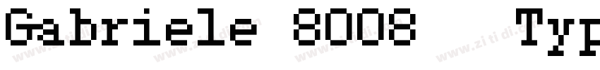 Gabriele 8008   Type字体转换